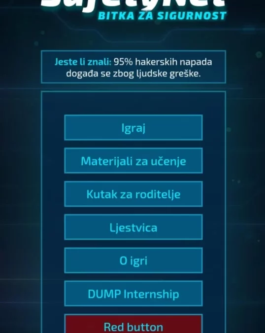 SIGURNOST NA INTERNETU – SAFETY NET i RED BUTTON